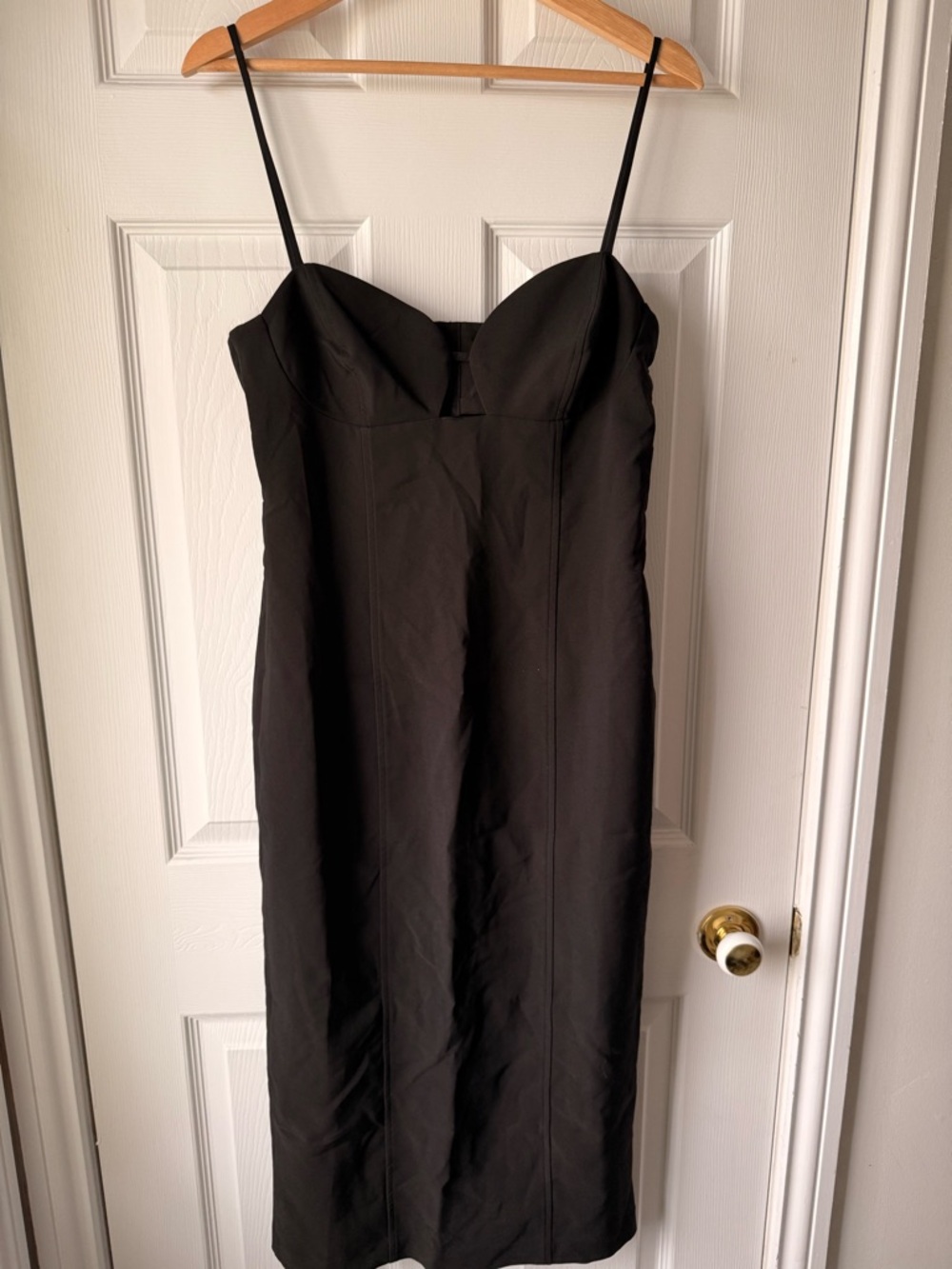 Dynamite Black Spaghetti-Strap Midi Dress